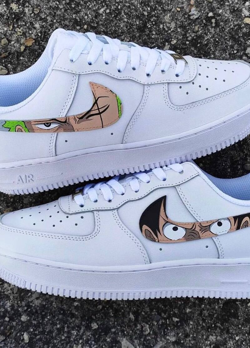 Luffy x Zoro eye custom Air force 1