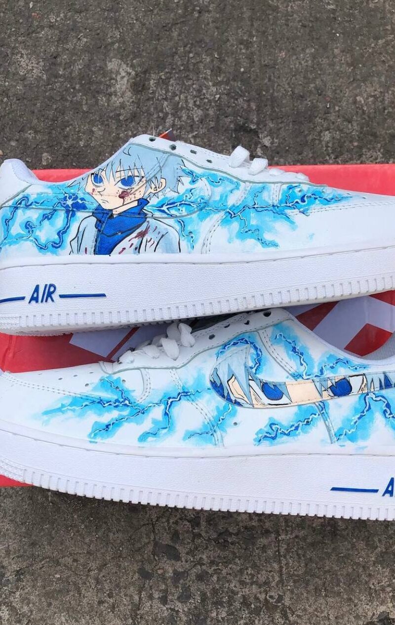 Killua lightning custom Air force 1