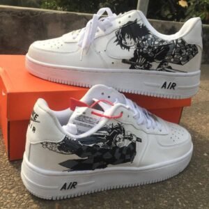 Giyu Tomioka  x  Tanjiro Kamado b/w custom Air Force 1