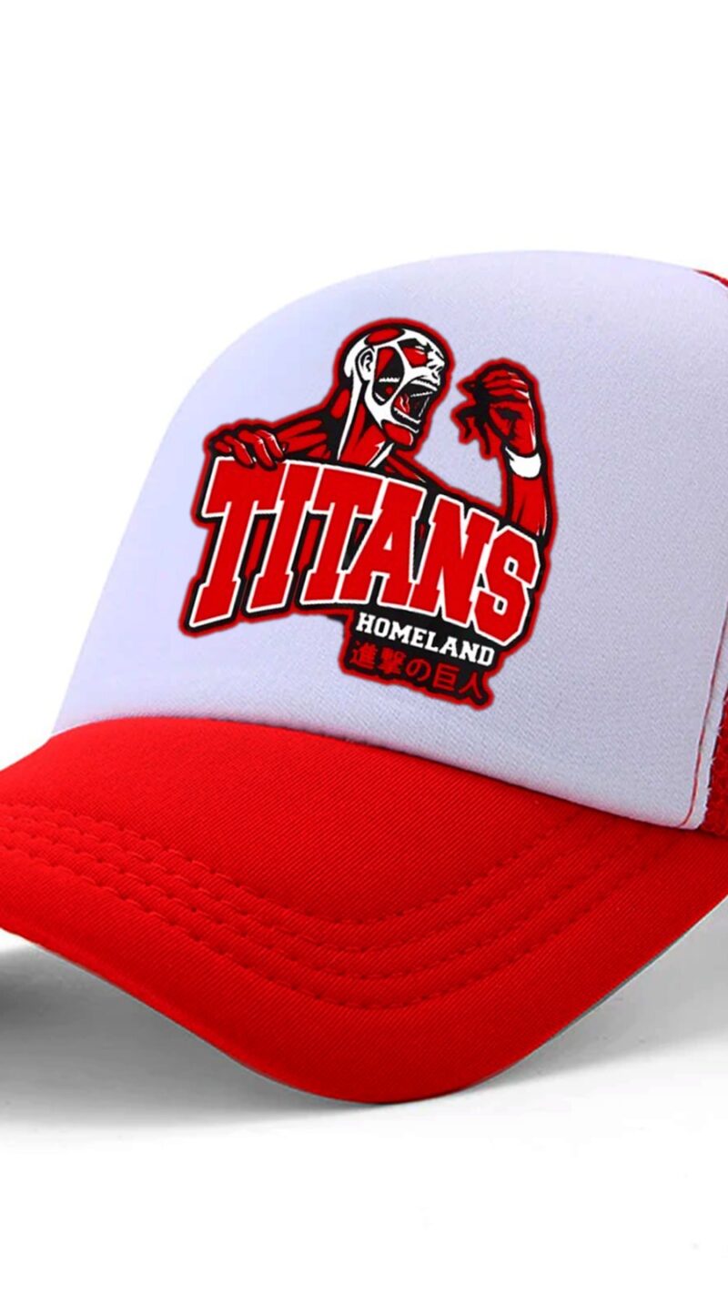 Colossal titan red Trucker hat