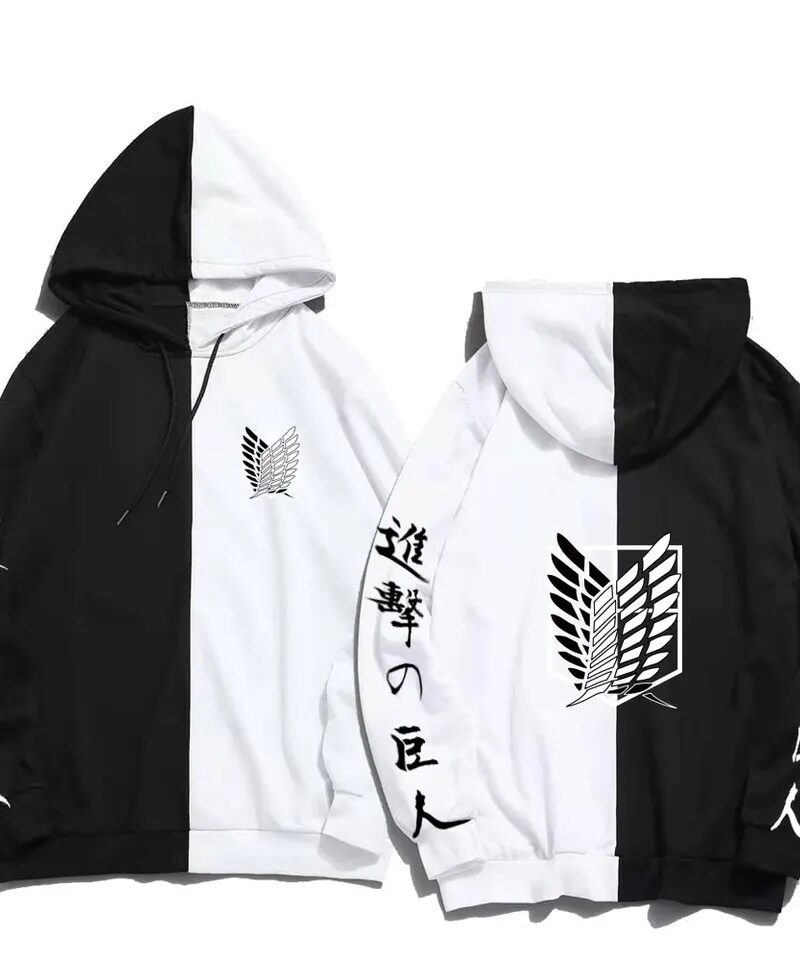 Wings of Freedom B/W Hoodie