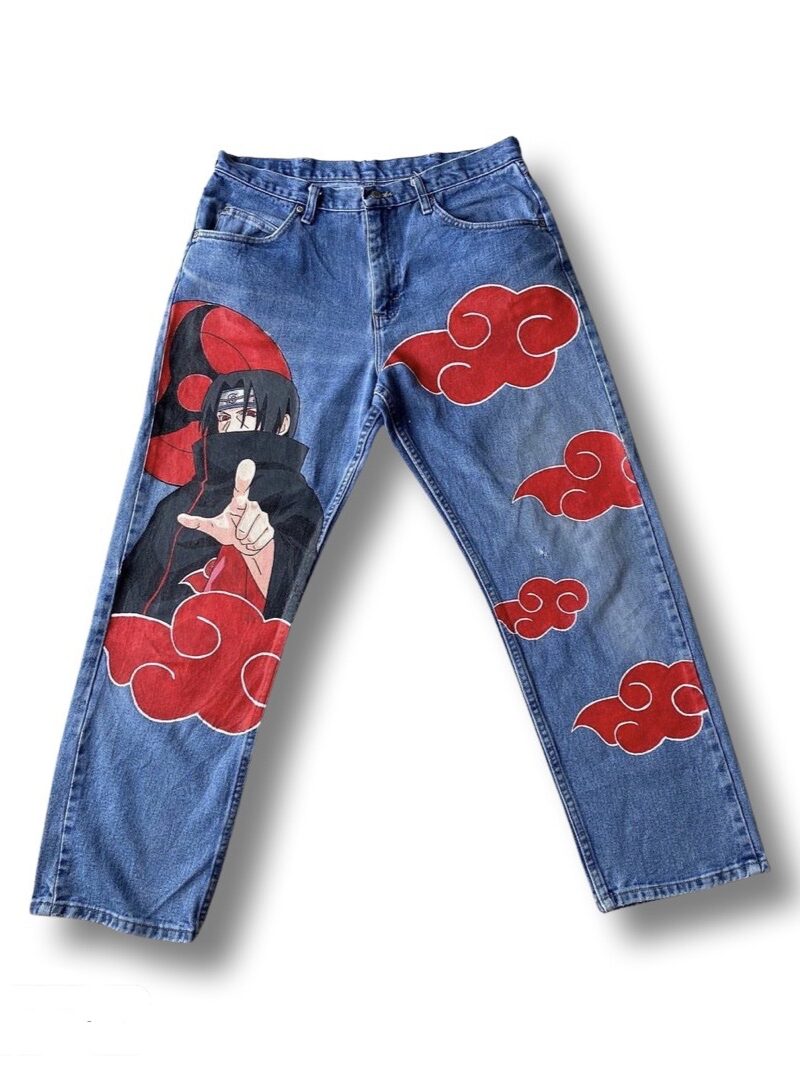 Itachi Akatsuki Custom Jeans