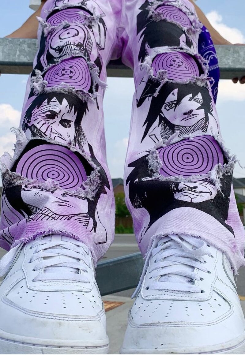 Rinnegan Purple Custom Jeans