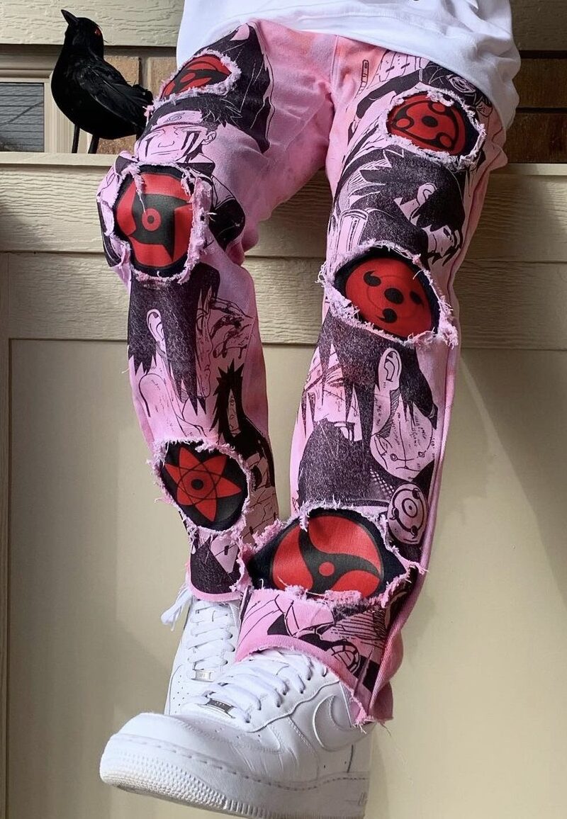 Uchiha Sharingan Red Custom Jeans