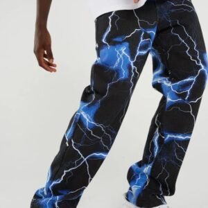 Killua  Lightning Black Custom Jeans