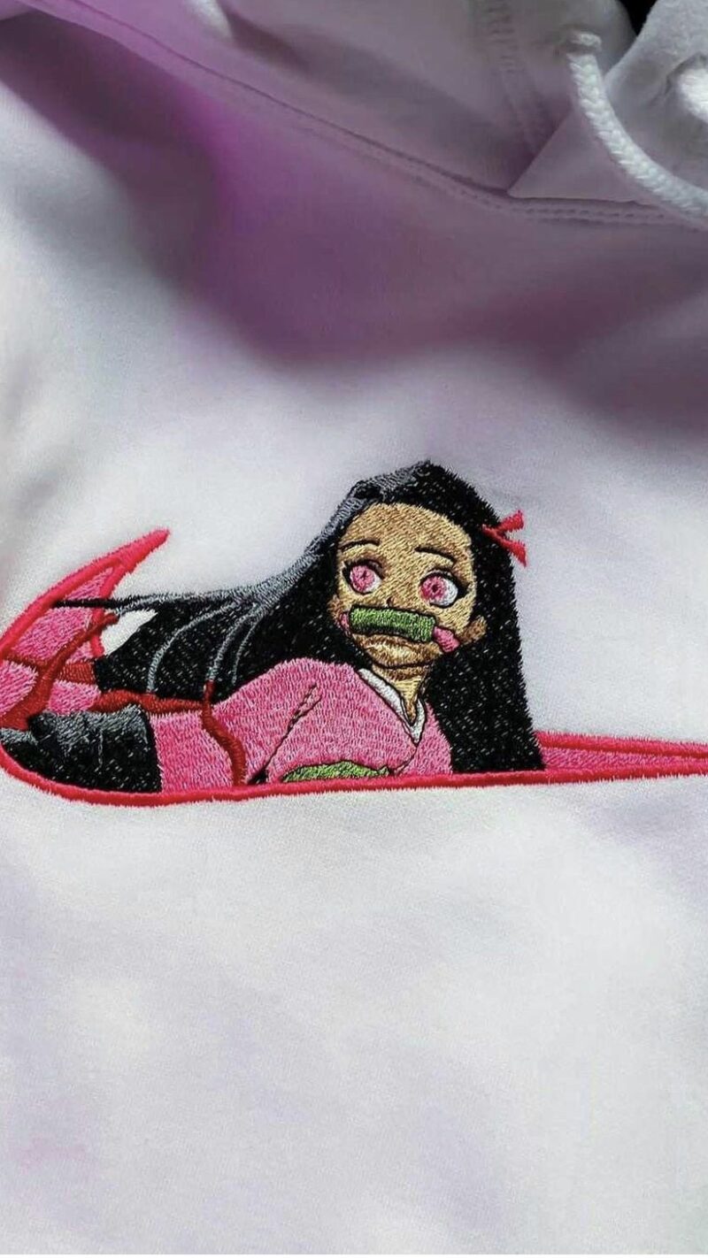 Nezuko x Nike Embroidery Hoodie 01