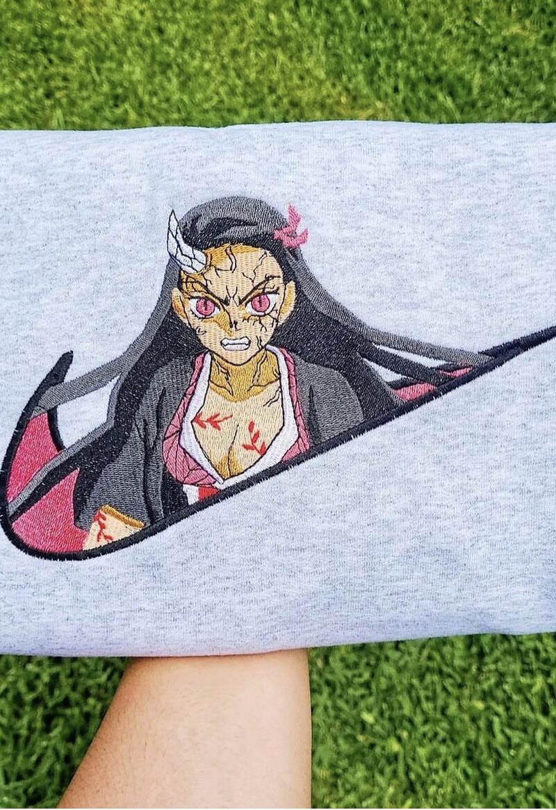 Nezuko x Nike Embroidery Hoodie 02