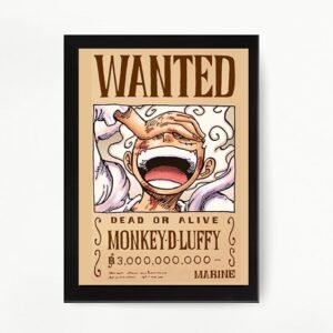 Luffy Gear 5 Wanted Poster (Framed)