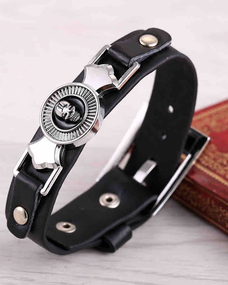 Death note black leather Bracelet