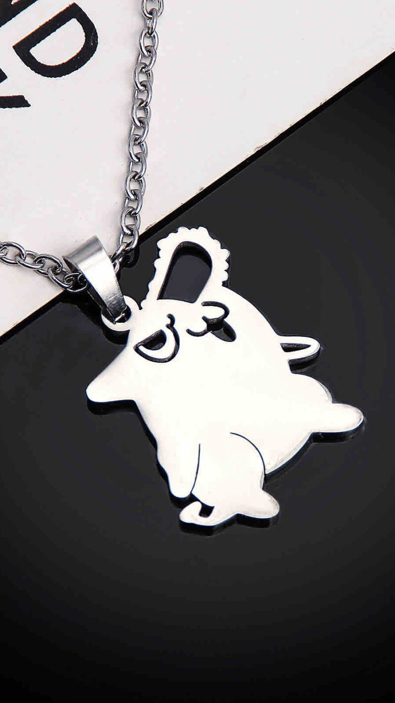 Pochita Silver Necklace