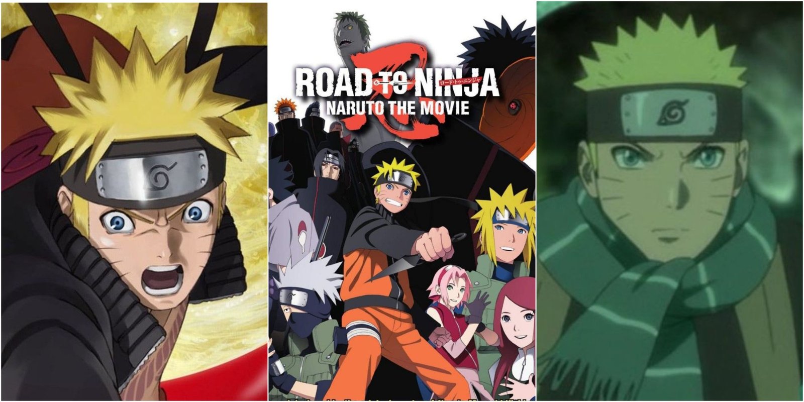 Posters from the Naruto Shippuden film releases